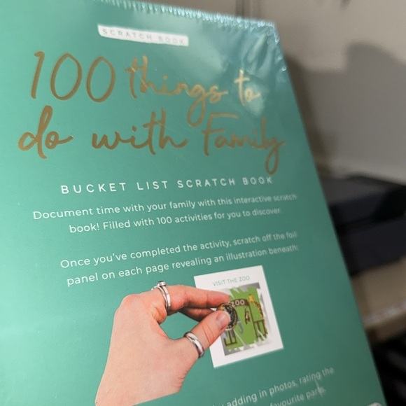 Bucket list book scratch off family times things to do memory keeper NEW Gift - Picture 3 of 6